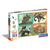 Állatos Állatos Baby Cuddles 4 az 1-ben puzzle Clementoni