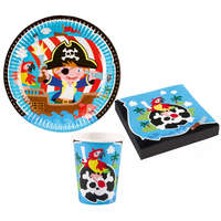 Kalóz Pirate, Kalóz party szett 36 db-os 23 cm-es tányérral