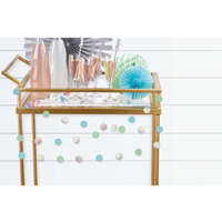 Színes Shimmering Party mini girland 213 cm 6 db-os