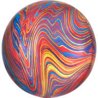 Színes Colorful, Színes gömb fólia lufi 40 cm