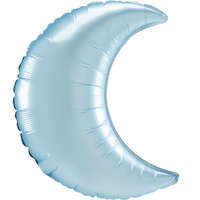 Szatén Pastel Blue szatén hold fólia lufi 66 cm