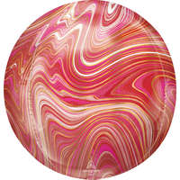Színes Colorful, Red & Pink gömb fólia lufi 40 cm