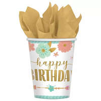 Születésnap Happy Birthday Girl papír pohár 8 db-os 250 ml