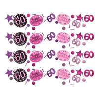 Születésnap Happy Birthday Pink 60 konfetti