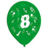 Születésnap Happy Birthday 8 léggömb, lufi 8 db-os 10 inch (25,4cm)
