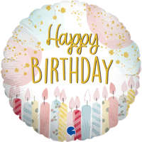 Születésnap Happy Birthday Candle mini fólia lufi 19 cm (WP)