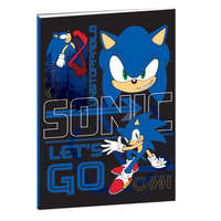 Sonic, a sündisznó Sonic a sündisznó Go B/5 vonalas füzet 40 lapos