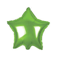 Születésnap Light Green Star, Zöld csillag fólia lufi 44 cm