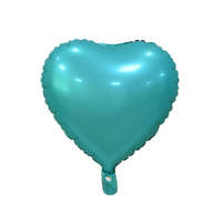Szív Matt Turquoise Heart, Türkiz szív fólia lufi 37 cm