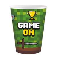Gamer Game On papír pohár 6 db-os 200 ml