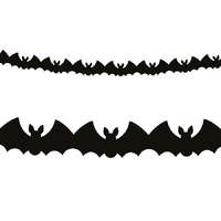Halloween Bat, Denevér papír girland 300 cm