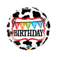Születésnap Happy Birthday Cow, Tehén fólia lufi 46 cm