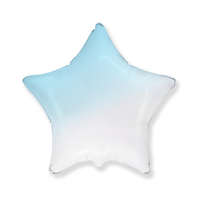 Csillag White-Blue Star, Csillag fólia lufi 50 cm (WP)