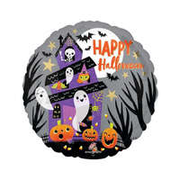 Halloween Happy Halloween Haunted House fólia lufi 46 cm