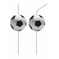 Focis Football Party, Focis papír szívószál, 4 db-os szett