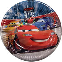 Disney Verdák Disney Cars Classic, Verdák Papírtányér 8 db-os 19,5 cm