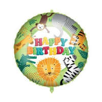 Születésnap Happy Birthday Jungle fólia lufi 46 cm