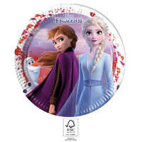 Disney Jégvarázs Disney Frozen II, Jégvarázs papírtányér 8 db-os 23 cm FSC