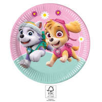 Mancs Őrjárat Paw Patrol Skye and Everest, Mancs Őrjárat papírtányér 8 db-os 23 cm FSC