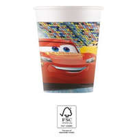 Disney Verdák Disney Cars 3, Verdák papír pohár 8 db-os 200 ml FSC