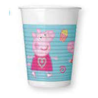 Peppa Malac Peppa Pig Messy Play, Peppa malac műanyag pohár 8 db-os 200 ml