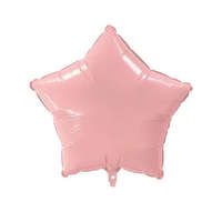 Csillag Pink Pastel Star, Rózsaszín csillag fólia lufi 46 cm
