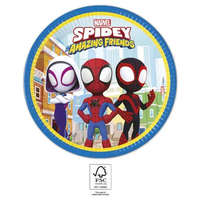 Pókember Spidey, Pókember papírtányér 8 db-os 23 cm FSC