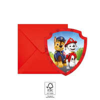 Mancs Őrjárat Paw Patrol Rescue Heroes, Mancs Őrjárat Party meghívó 6 db-os FSC