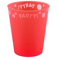Party Red, Piros pohár, műanyag 250 ml