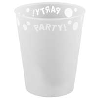 Party White, Fehér pohár, műanyag 250 ml