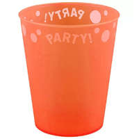Party Orange, Narancssárga pohár, műanyag 250 ml