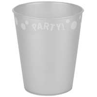 Party Silver, Ezüst pohár, műanyag 250 ml