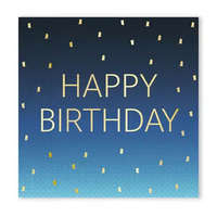 Születésnap Happy Birthday Golden Blue szalvéta 20 db-os 33x33 cm FSC