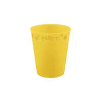 Party Sárga Yellow micro prémium műanyag pohár 250 ml