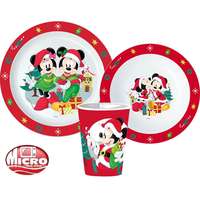 Disney Minnie Disney Minnie, Mickey Karácsony étkészlet, micro műanyag szett