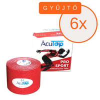 ACUTOP ACUTOP Pro Sport Kineziológiai Tapasz 5 cm x 5 m Piros 6 DB/GYŰJTŐ