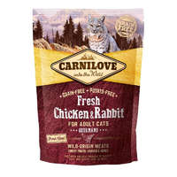 Carnilove Carnilove Fresh Adult Cat Chicken & Rabbit Gourmand- Csirke és Nyúl Hússal 400g