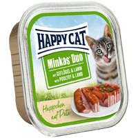 Happy Cat Happy Cat minkas duo baromfi & bárány tálcás nedveseledel 100g
