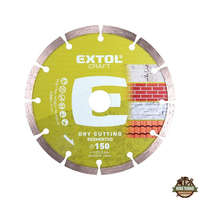 EXTOL CRAFT gyémántvágó szegmenses; 115×22,2mm, max.13.300 ford/perc