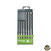 EXTOL CRAFT betonfúró klt. SDS PLUS, 6db; 110mm 5,6,8, 160mm 8,10,12, műanyag tartóban