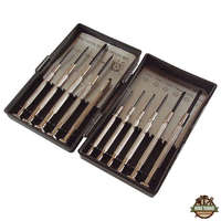 Egyéb órás csavarhúzó klt.; 11db, lapos+PH