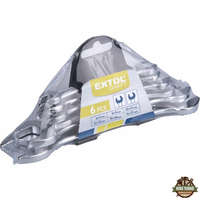 EXTOL CRAFT 3 év villáskulcs klt., W.S., műanyag tartóban; 6db, 6-17mm