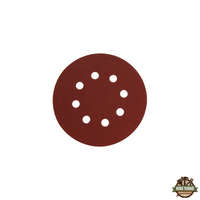 EXTOL PREMIUM csiszolókorong vászon, lyukas klt. 10db, 150mm, 8 db lyukkal, P100-es, tépőzáras