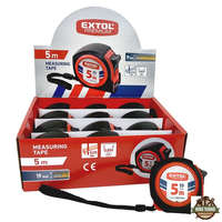 EXTOL PREMIUM 5 év mérőszalag, gumírozott, 1 stoppos, 5m×19mm