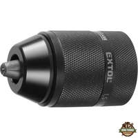 EXTOL PREMIUM click-lock gyorstokmány, befogás: 1,5-13mm, csatlakozás 1/2" 20UNF, fekete