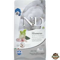 N&D N&D Soft&Shiny White Coat Dog tengeri sügér, spirulina&édeskömény adult mini 2kg