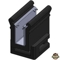 Lapostetős rögzítő klipsz légterelő lemezhez (100#)