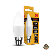 KODAK Max LED Izzó Gyertya (Candle) C37 5W B22 270° 6000K (450 lumen)