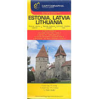  Észtország, Lettország, Litvánia térkép (1:700 000) /Európai autótérképek
