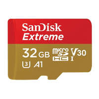 HAMA SanDisk microSDHC™ Mobile Extreme 32 GB memóriakártya, + adapter, (olvasási seb.:100MB/s and írási seb.: 60 MB/s), UHS-1, V30, A1 + Rescue Pro Deluxe (DRON)